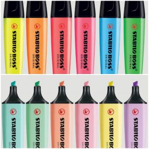 Evidenziatore Stabilo Boss original Colori classici e pastellati